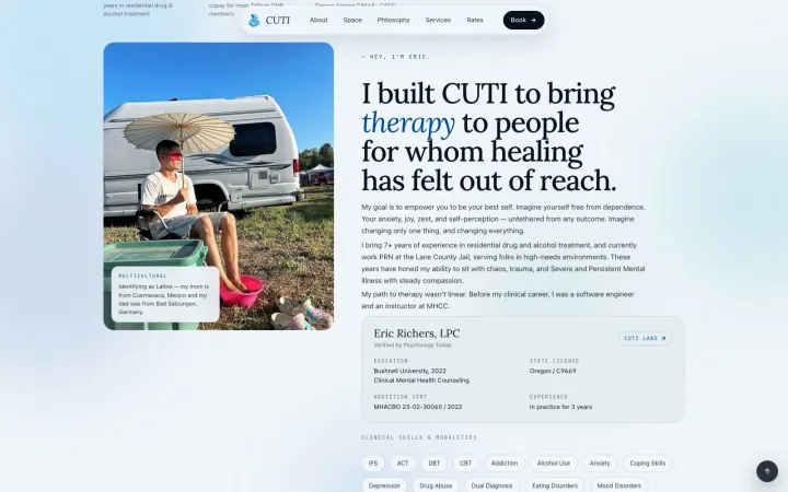 CUTI Therapy — screen 2