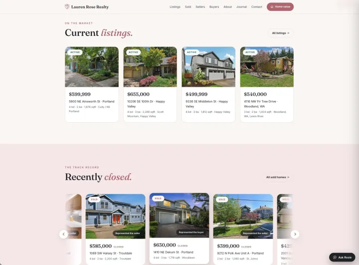 Listing search