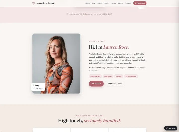 Rose Real Estate — screen 2